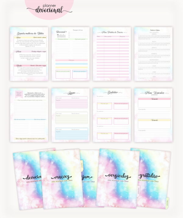 Planner Devocional "Seja Forte e Corajoso" - Arquivo Digital - Imagem 2