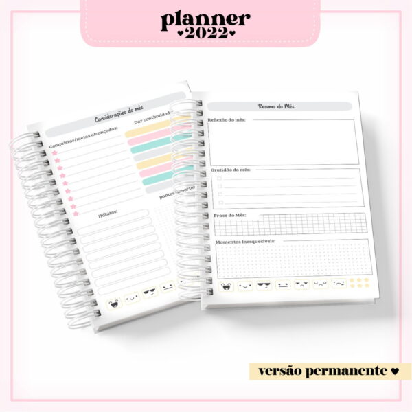 Planner Feminino Permanente 01 - Arquivo Digital - Imagem 2