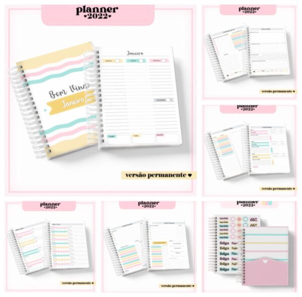 Pack Planner Feminino Permanente - Arquivo Digital - Imagem 2