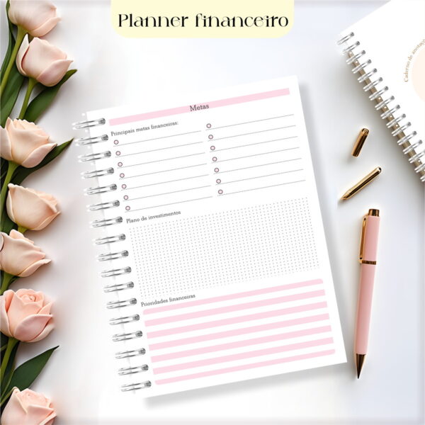 Planner Financeiro 2025 Feminino - Arquivo Digital - Imagem 3