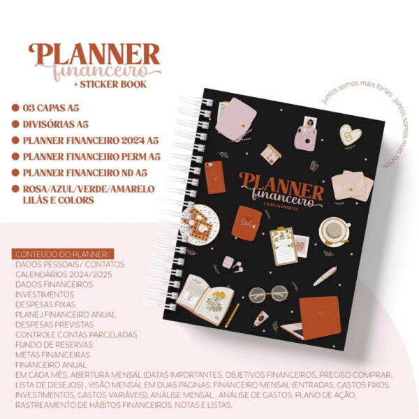 planner financeiro a5 arquivo digital pack controle financeiro