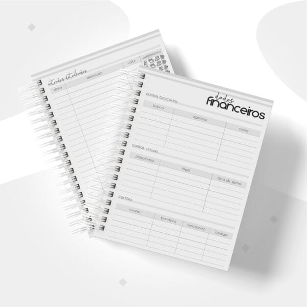 Planner Financeiro Empresas Masculino - Arquivo Digital - Imagem 3