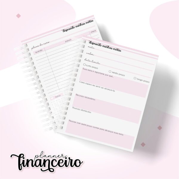 Planner Financeiro Pessoal Feminino - Arquivo Digital - Imagem 4