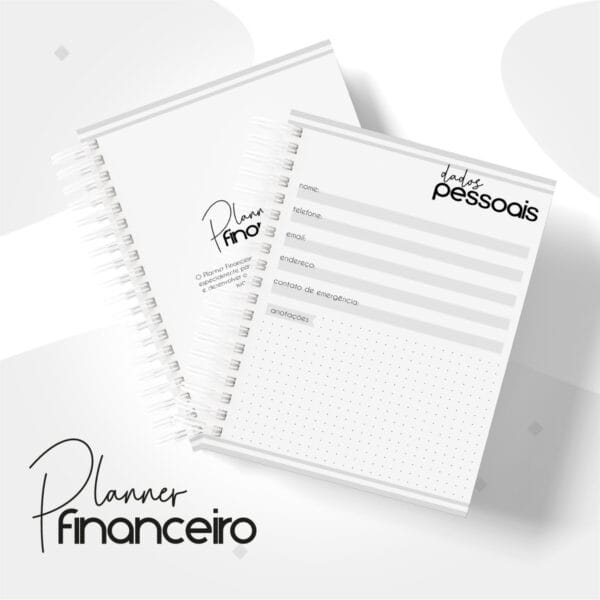 Planner Financeiro Pessoal Masculino - Arquivo Digital