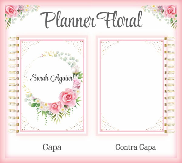 planner floral arquivo digital arquivo digital