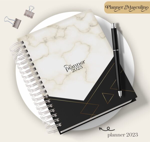 planner masculino mod 04 arquivo digital pack planners 2023