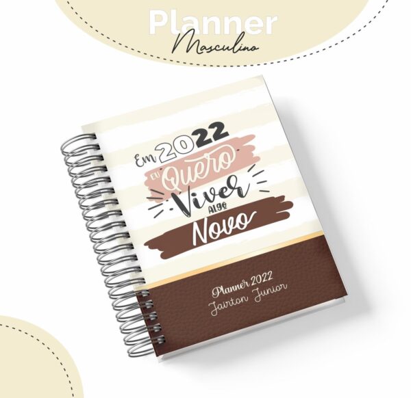 planner masculino viver algo novo arquivo digital kit digital
