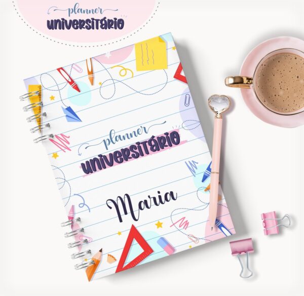 planner universitario mod 01 arquivo digital papelaria personalizada
