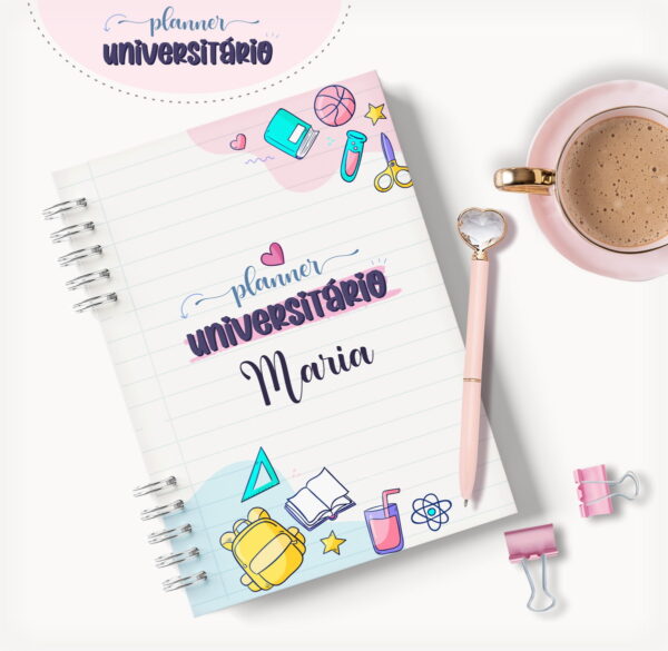 planner universitario mod 04 arquivo digital papelaria