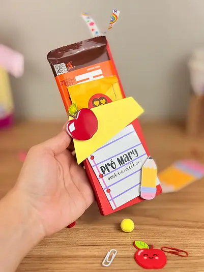 Porta Chocolate Kit Digital para Dia do Professor