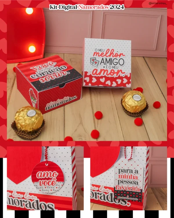Presenteie com Criatividade: Kit Papelaria Dia dos Namorados