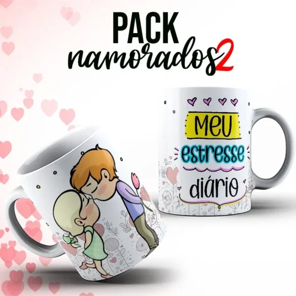 Presentes Personalizados: Arte para Canecas de Namorados