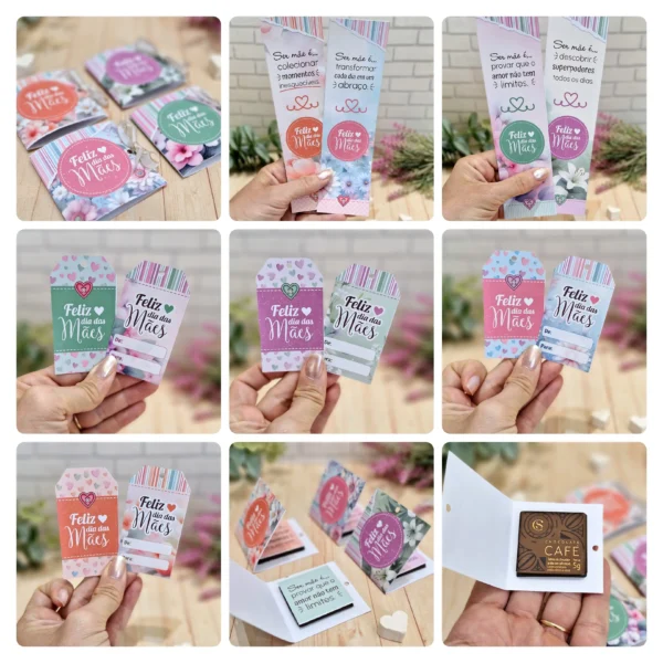 Presentes Personalizados Dia das Mães - Arquivos de Corte PDF