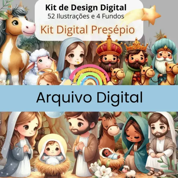 Presepio Em Png Kit Digital Para Scrapbooking E Decoracoes 2