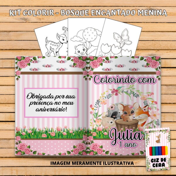 revistinha colorir bosque encantado arquivo digital revista de colorir