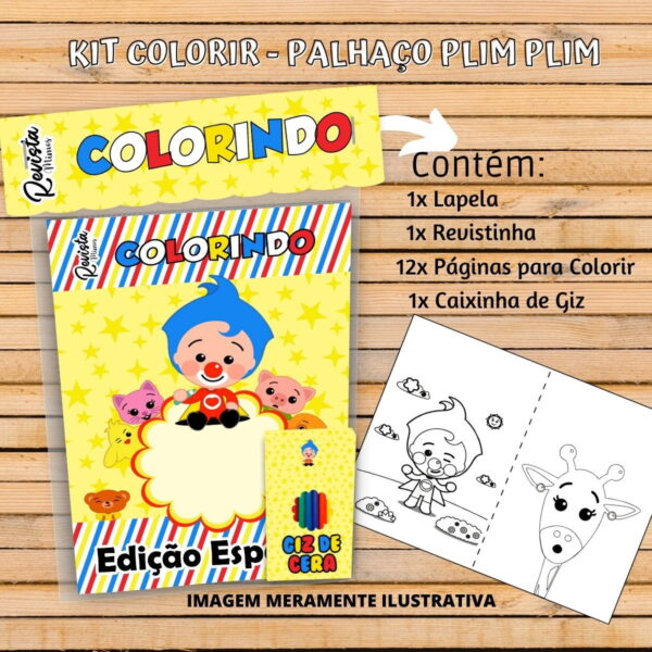 revistinha colorir plim plim arquivo digital revista com desenhos para colorir