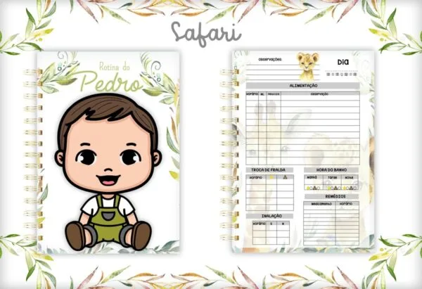 Rotina do Bebê Safari Chic - Arquivo Digital