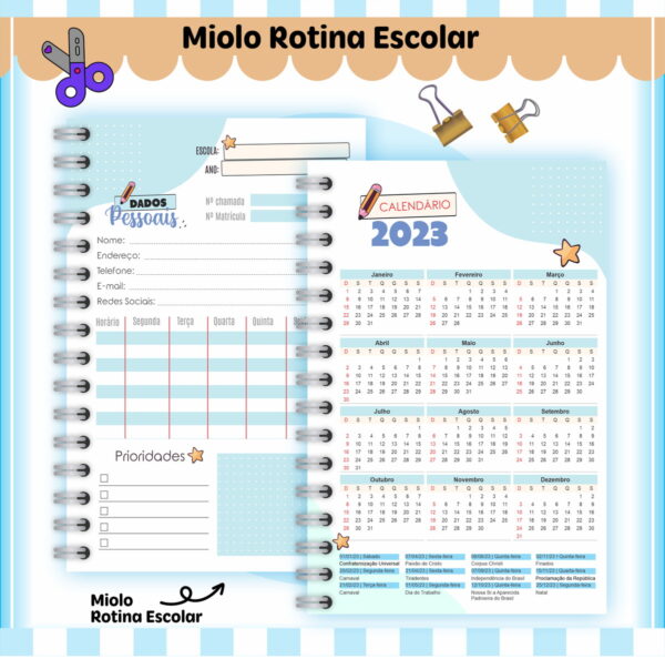 Rotina Escolar Menino - Arquivo Digital - Imagem 2