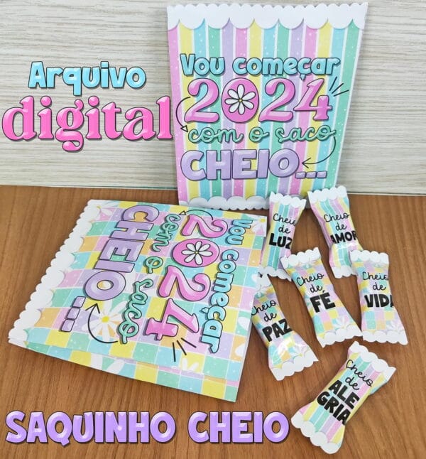 sacolinha cheio arquivo digital studio