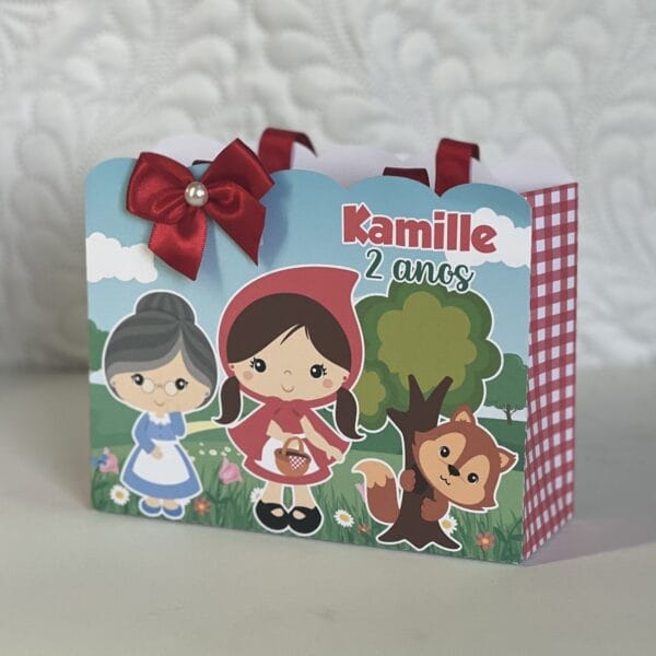 sacolinha infantil chapeuzinho vermelho arquivo digital scrapbook
