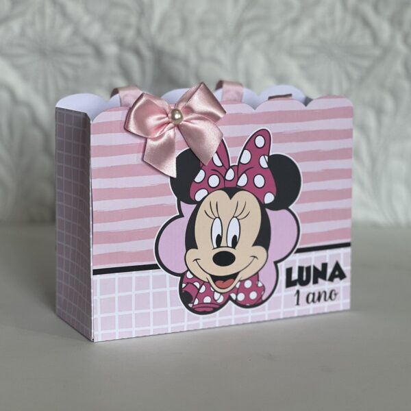 sacolinha infantil minnie rosa arquivo digital sacolinha infantil minnie rosa arquivo digital
