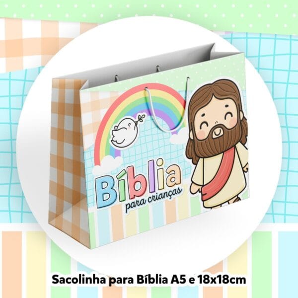 sacolinhas biblia infantil arquivo digital caixas