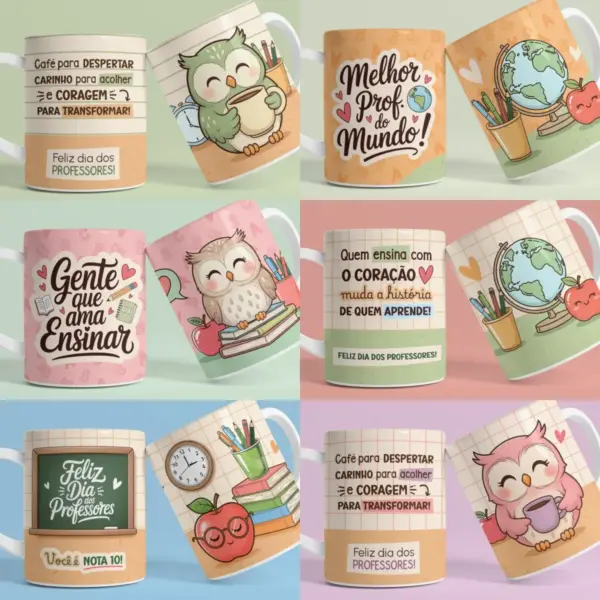 Scrapbook Dia dos Professores 2025 Kit Completo Digital