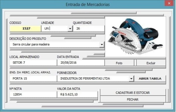 Sistema Controle Estoque Almoxarifado Em Excel Vba