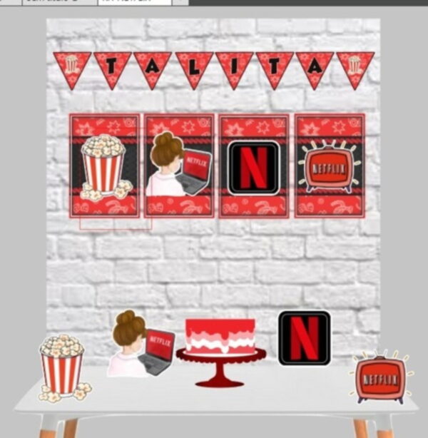 so bolinho netflix arquivo digital papel e scrapbook