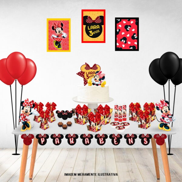 so um bolinho minnie arquivo digital aniversario menina