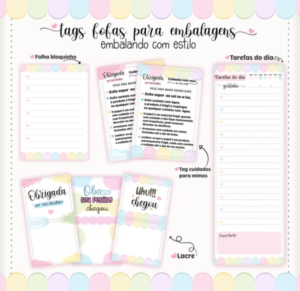 Tags Fofas Embalagens - Arquivo Digital - Imagem 3