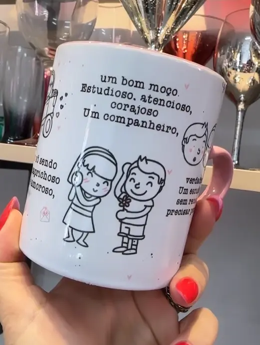 Template Caneca Aeroporto do Coração em Corel