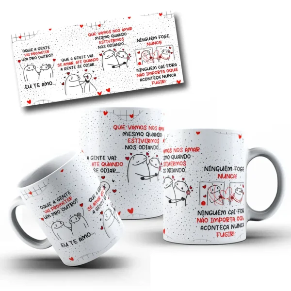 Templates para Caneca - Frases de Compromisso em Corel
