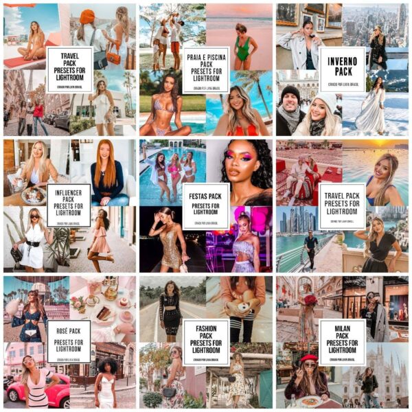 Todos Presets Lightroom Livia Brasil Influencer Efeitos Foto