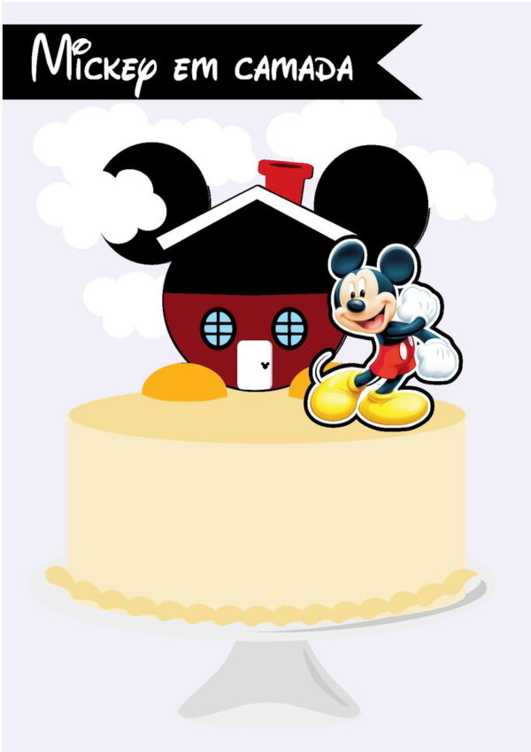 topo bolo mickey camadas arquivo digital topo bolo mickey camadas