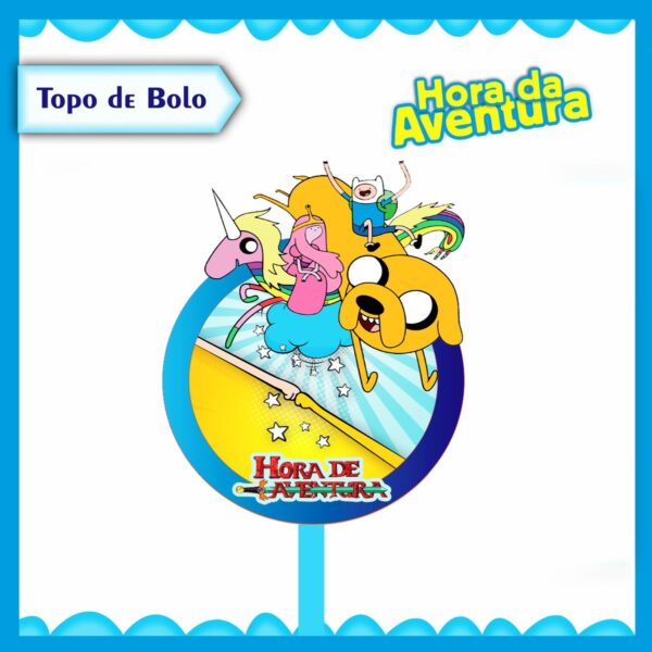 topo de bolo hora da aventura arquivo digital decoracao bolo 1