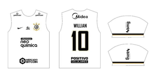 Vetor Template Camisa 1 Corinthians 2022 2023 Corel Cdr